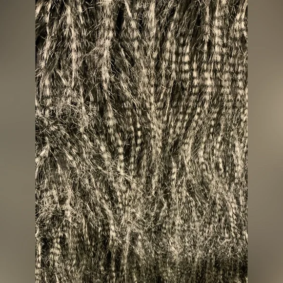 Lane Bryant Black and Gray Faux Fur Vest Vintage - Picture 4 of 4
